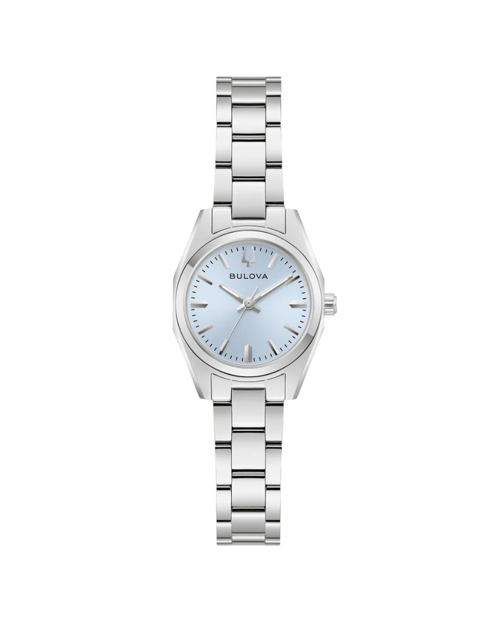 Bulova Light Blue Surveyor Mini Ladies Watch - 96L345