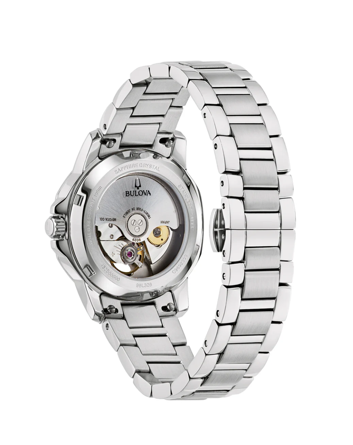Bulova Marine Star Ladies MOP Dial Automatic Watch - 96L326