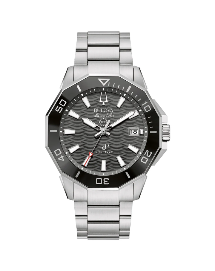 Bulova Marine Star Precisionist Black Dial Men's Watch - 96B434