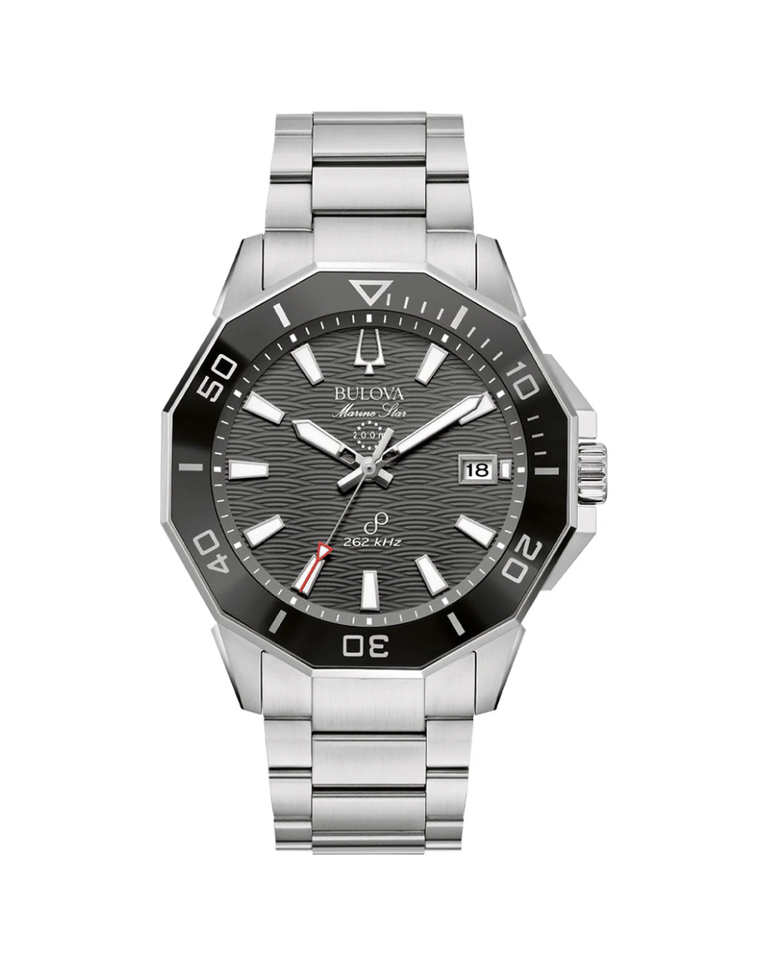 Bulova Marine Star Precisionist Black Dial Men's Watch - 96B434