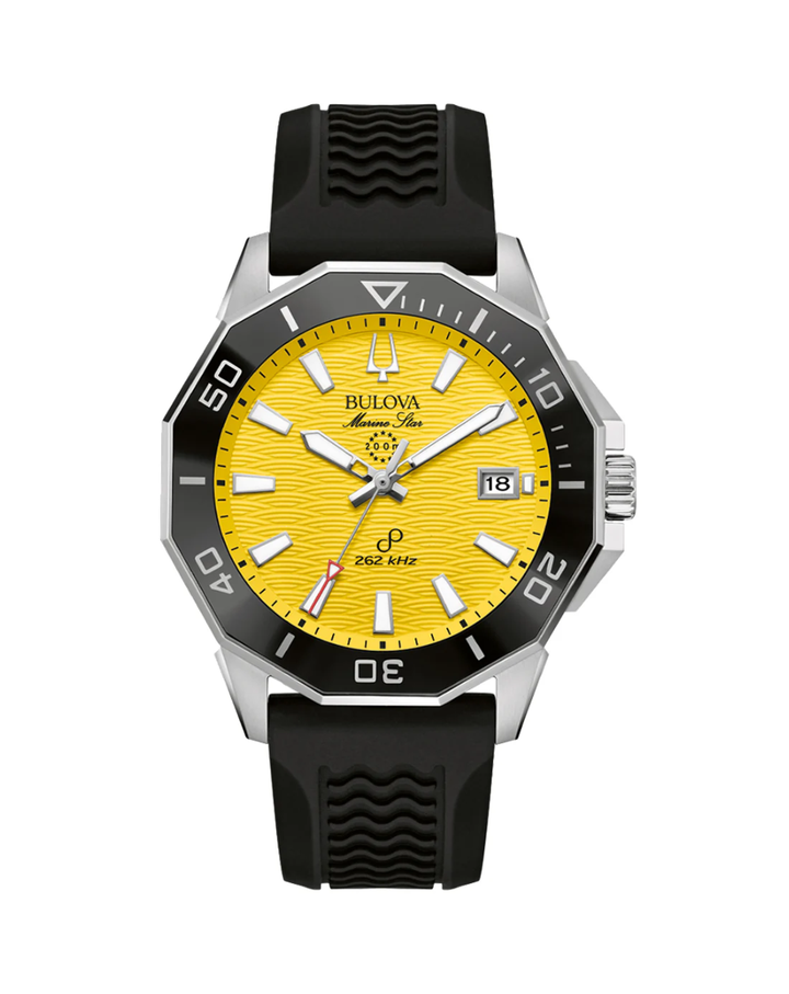 Bulova Marine Star Precisionist Yellow Dial Mens Watch - 96B431