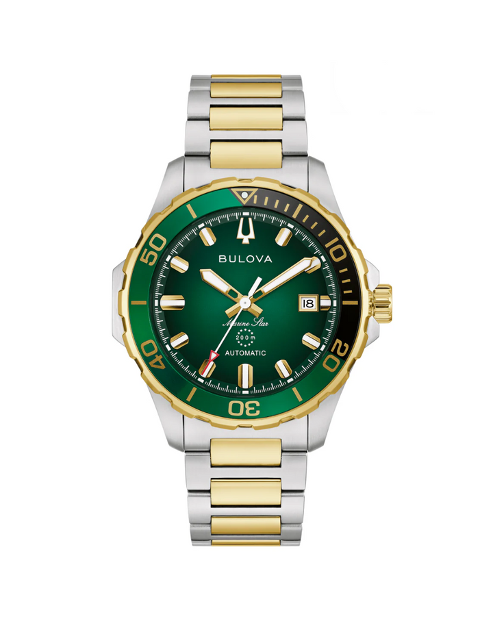 Bulova Marine Star Series B Two Tone Mens Watch - 98B467