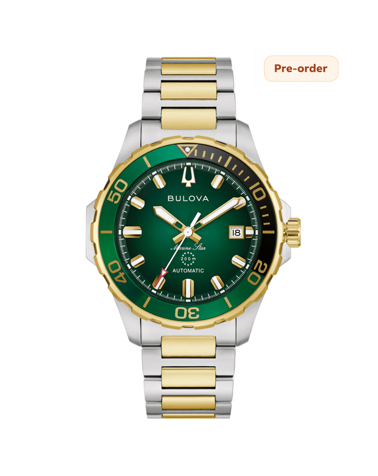 Bulova Marine Star Series B Two Tone Mens Watch - 98B467