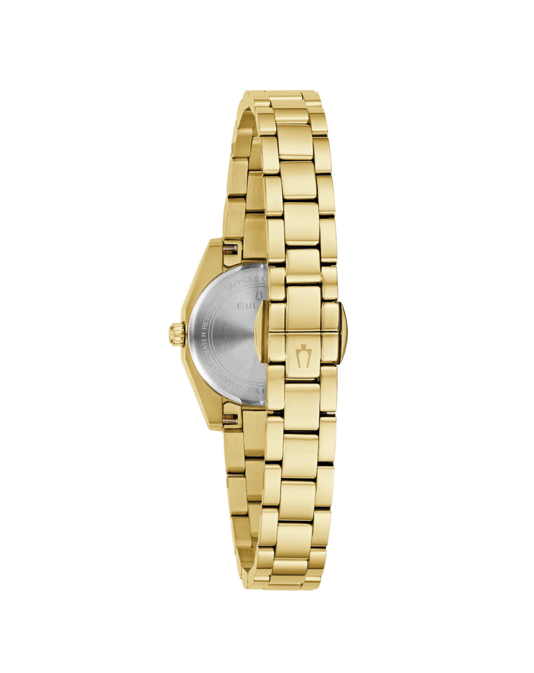 Bulova Pink/Gold Surveyor Mini Ladies Watch - 97L187