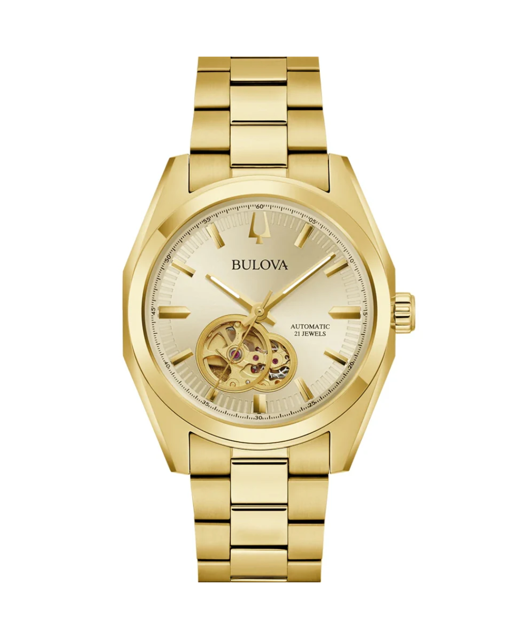 Bulova Surveyor Gold Automatic Unisex Watch - 97A182