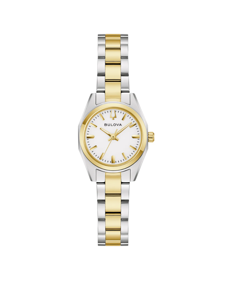 Bulova Surveyor Mini Two Tone Ladies Watch - 98L331