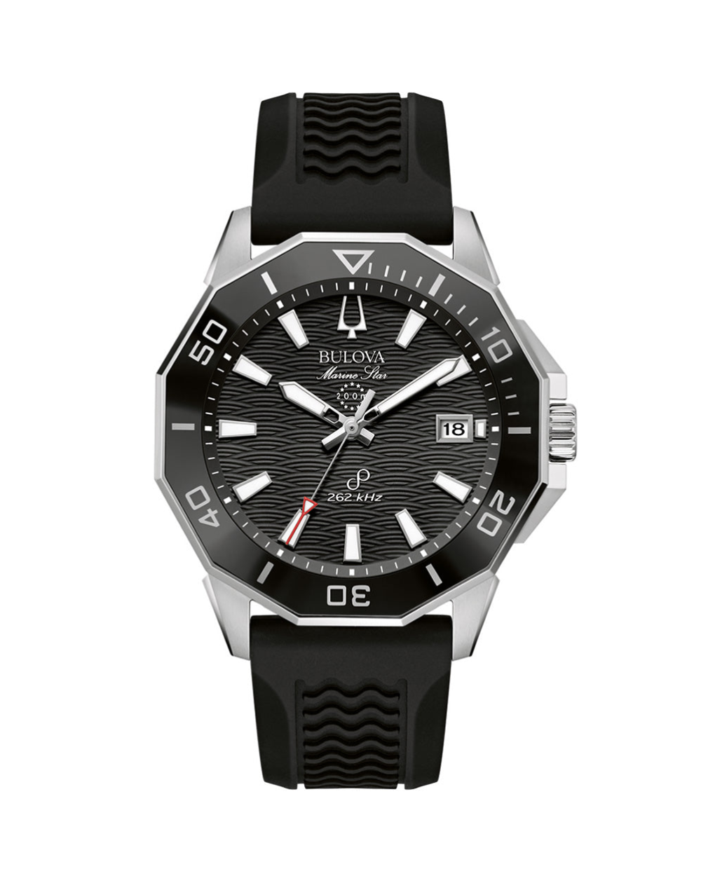 Bulova Marine Star Precisionist Black Dial Quartz Watch - 96B432