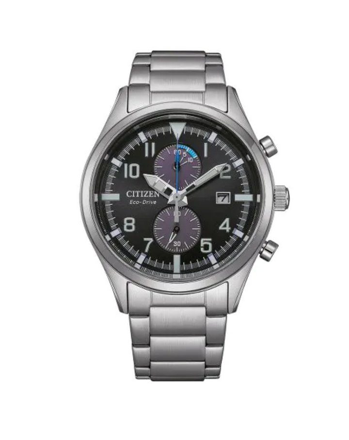 Citizen Eco Drive Chronograph Black Dial Men's Watch - CA7028-81E