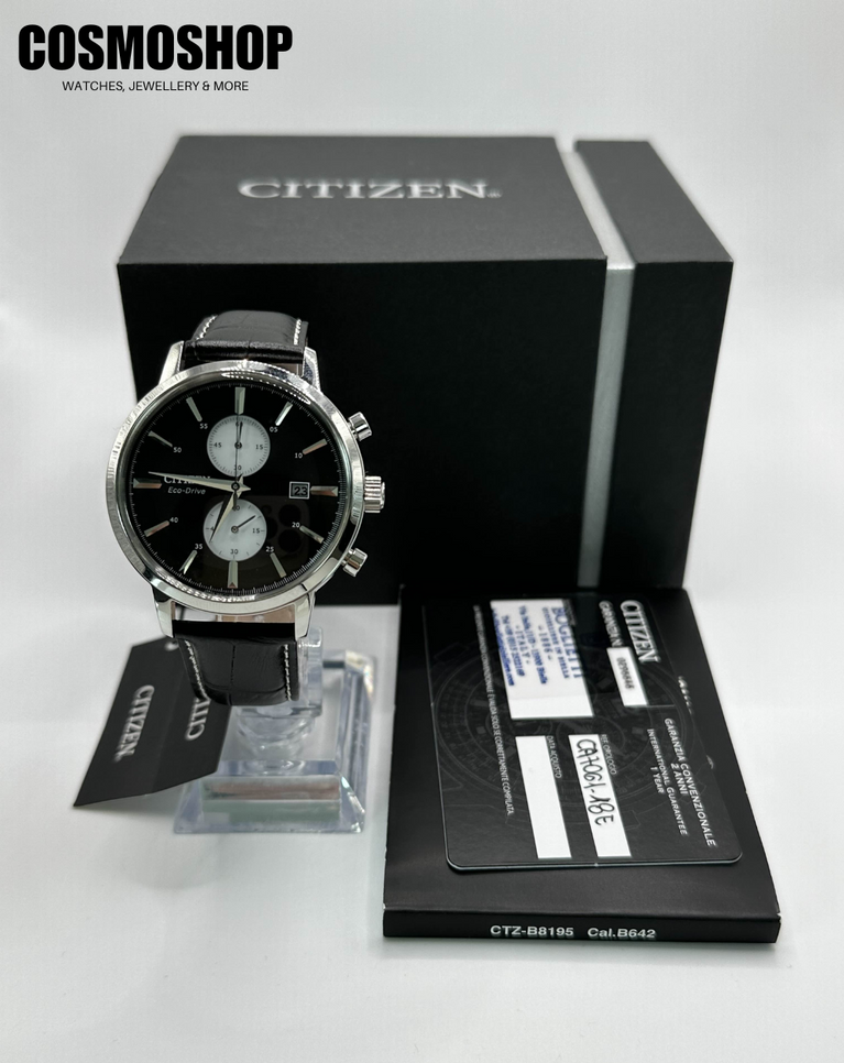 Citizen EcoDrive Leather Band Men's Watch - CA7061-18E