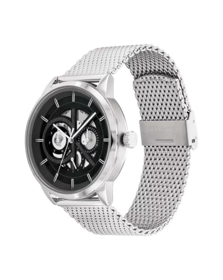 Calvin Klein Mesh Black Dial Multi-function Men's Watch - CK25200213