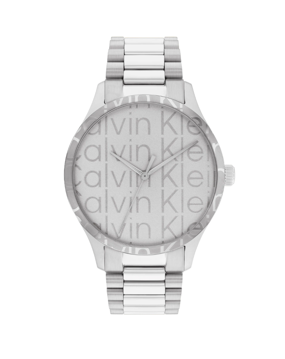 Calvin Klein "Iconic" Silver Tone Analog Men's Watch - CK25200342