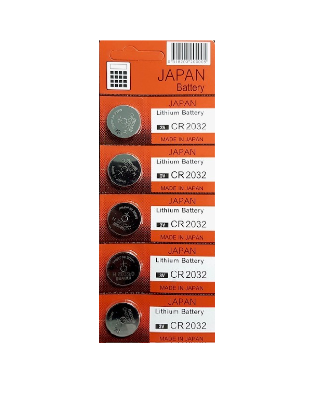 MAXELL LITHIUM WATCH BATTERY 3V - CR2032