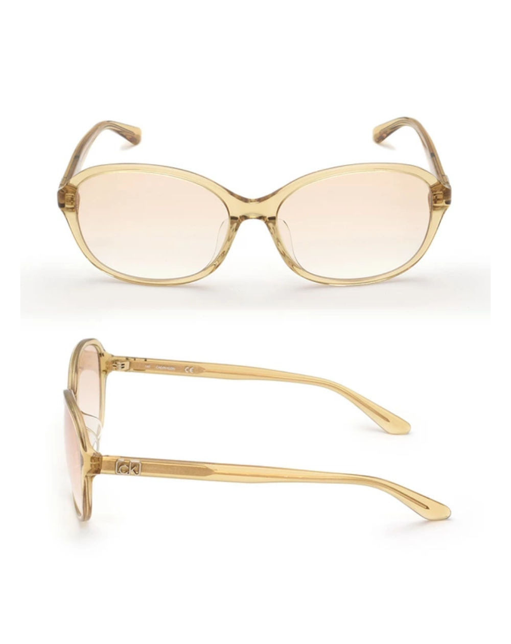 Calvin Klein Low Bridge Fit Unisex Gold Sunglasses - CK20550SA.281.58/16