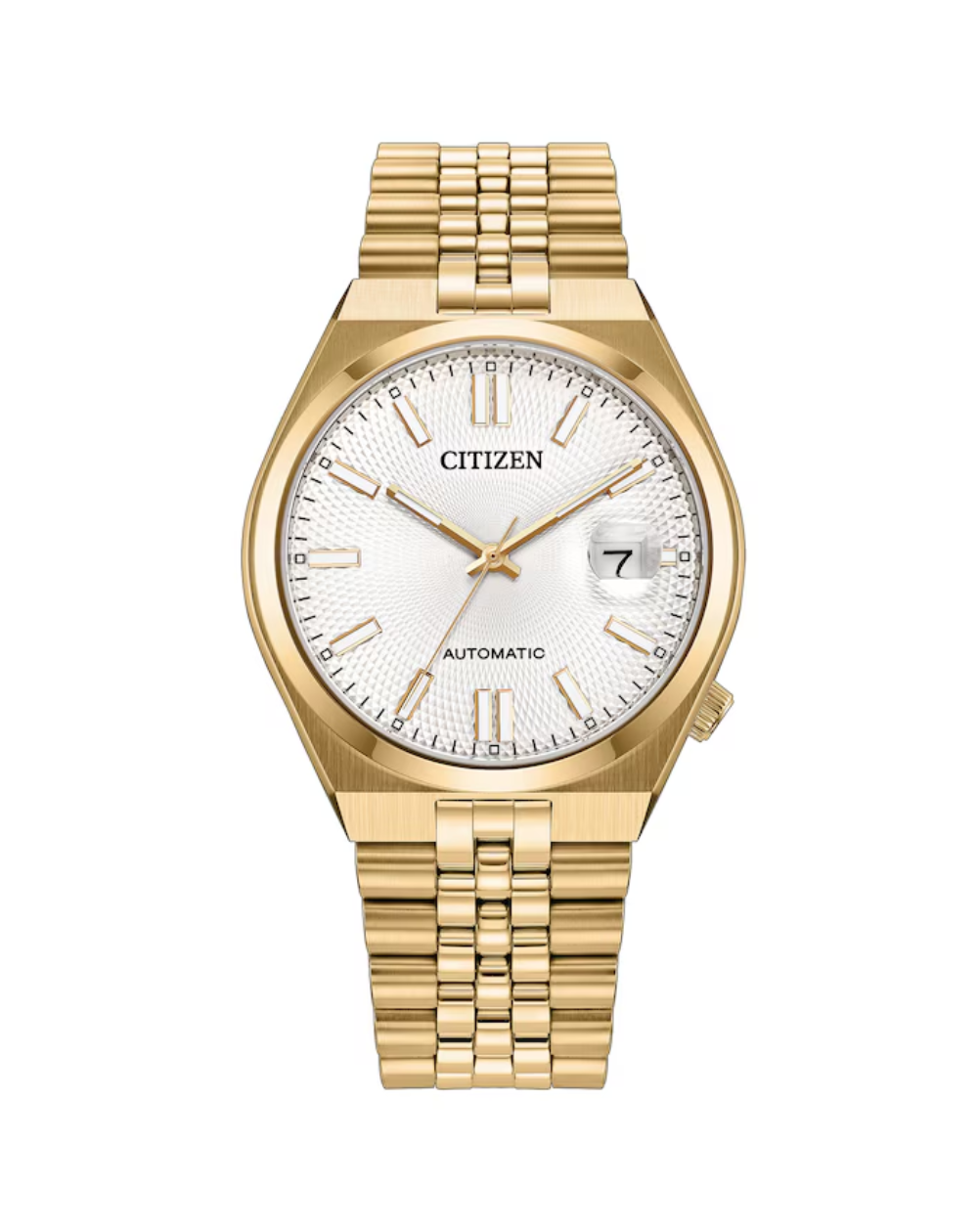Citizen 37mm Gold Tone Tsuyosa Automatic Mens Watch - NK0032-56A