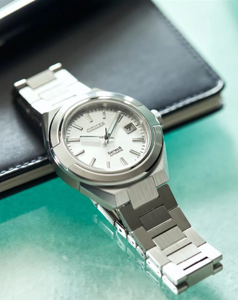 Citizen Automatic Series8 870 White Dial Mens Watch - NA1000-88A