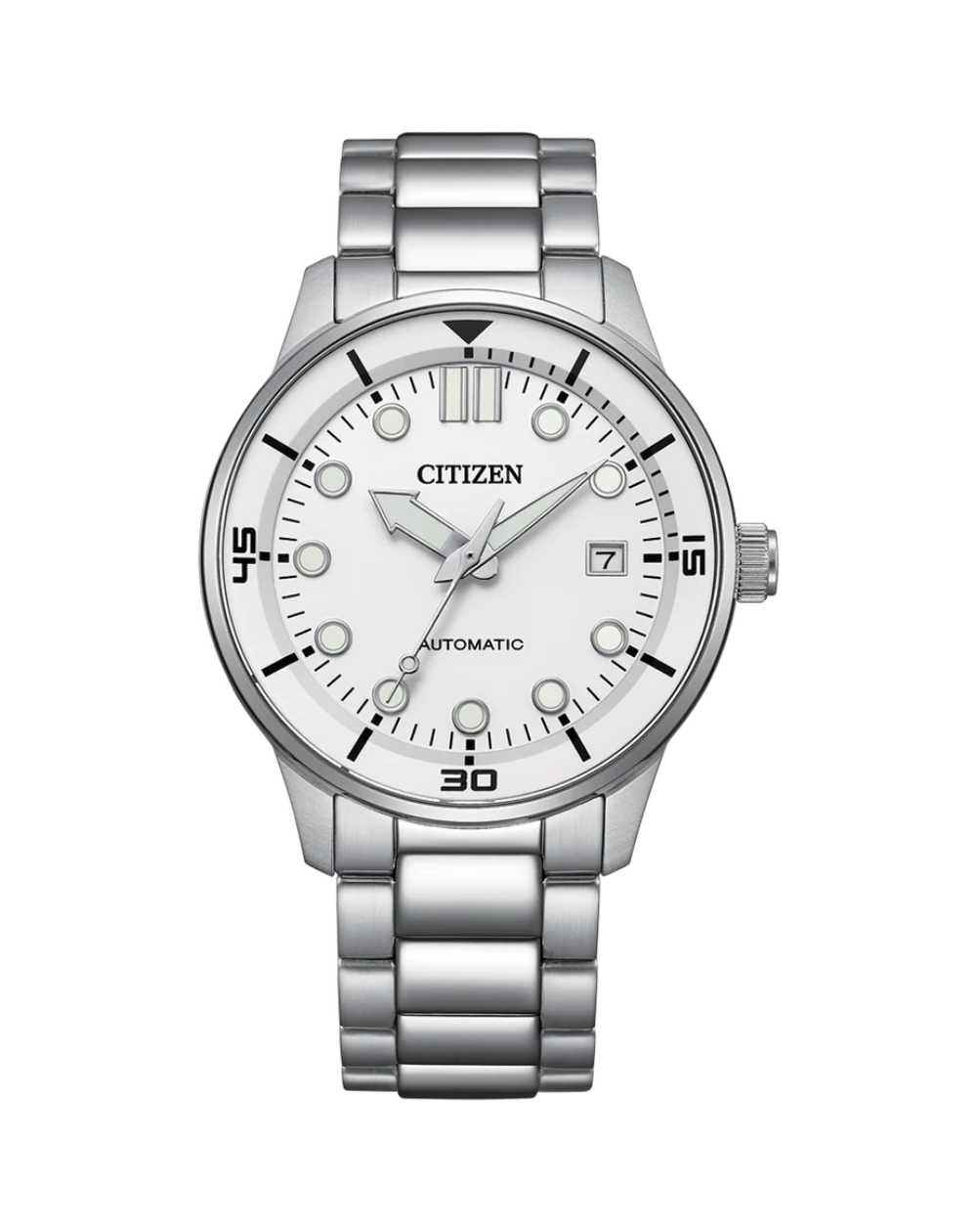 Citizen Automatic White Dial Automatic Mens Watch - NJ0191-83A