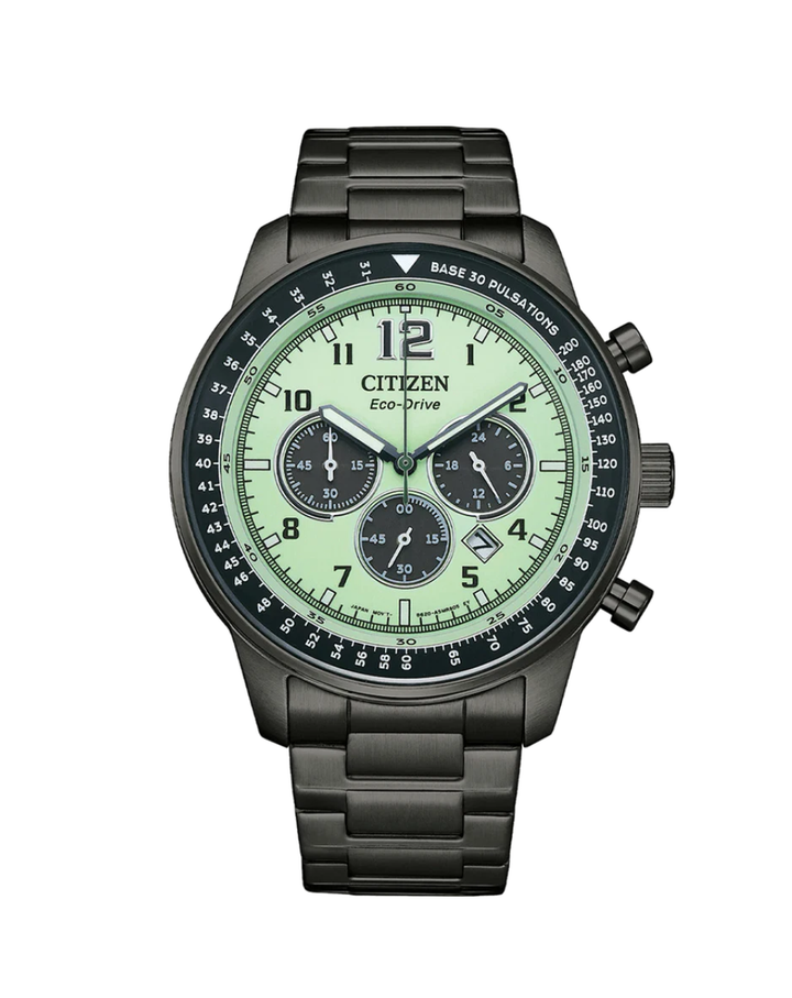 Citizen Black Chronograph Eco-Drive Mens Watch - CA4507-84X