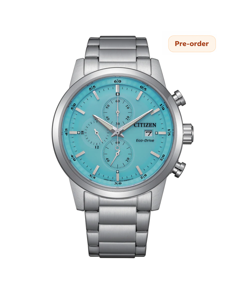 Citizen Classic Chronograph Blue Dial Mens Watch - CA0748-80L