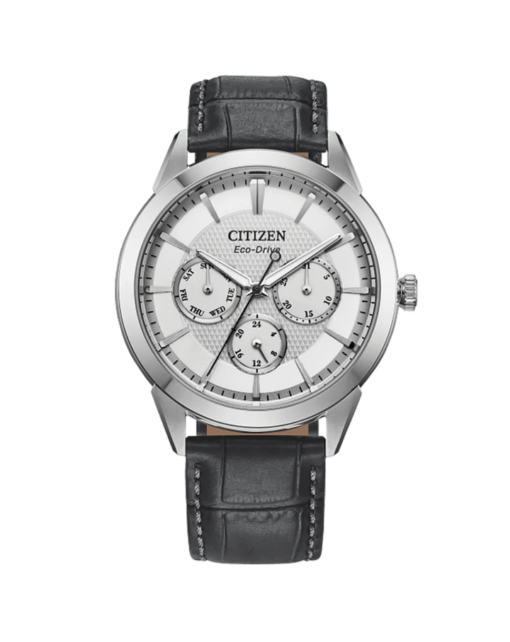 Citizen Classic Rolan Eco-Drive Silver Dial Gents Watch - BU2110-01A