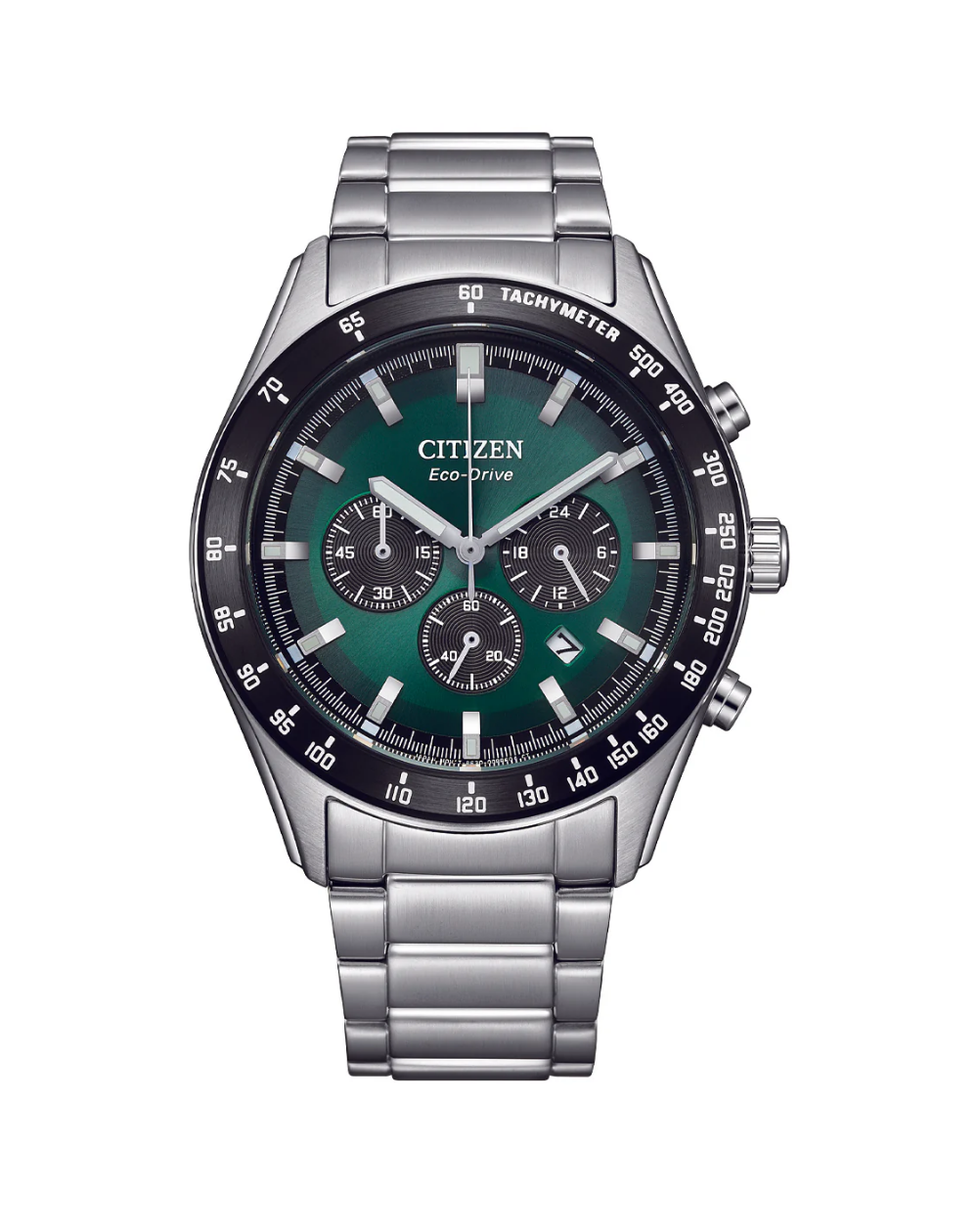 Citizen Eco Drive Chronograph Green Dial Men's Watch - CA4674-58X