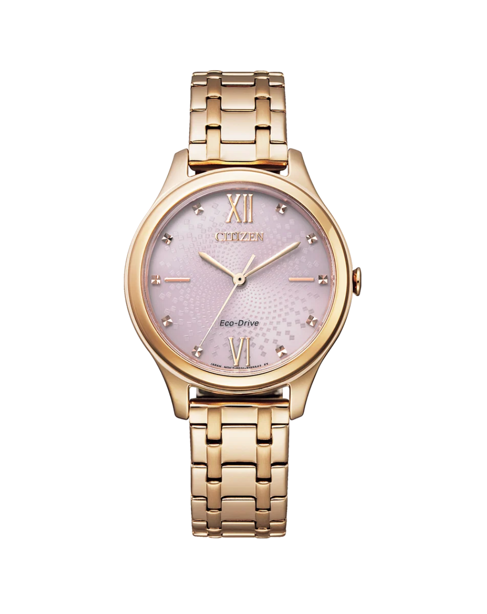 Citizen Eco Drive Classic Rose Gold Ladies Watch - EM0503-75X