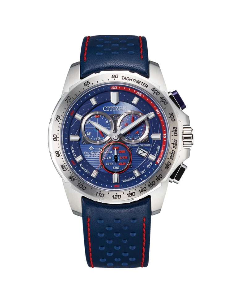 Citizen Eco Drive Promaster Chronograph Leather Mens Watch - BL5571-09L
