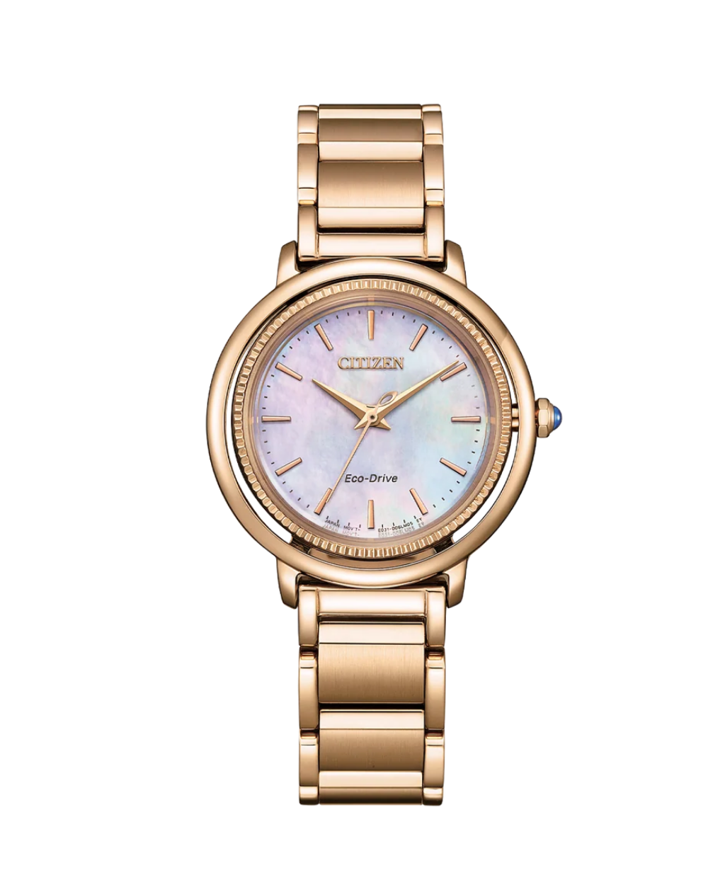 Citizen L Arising Rose Gold MOP Dial Ladies Watch - EM1103-86Y