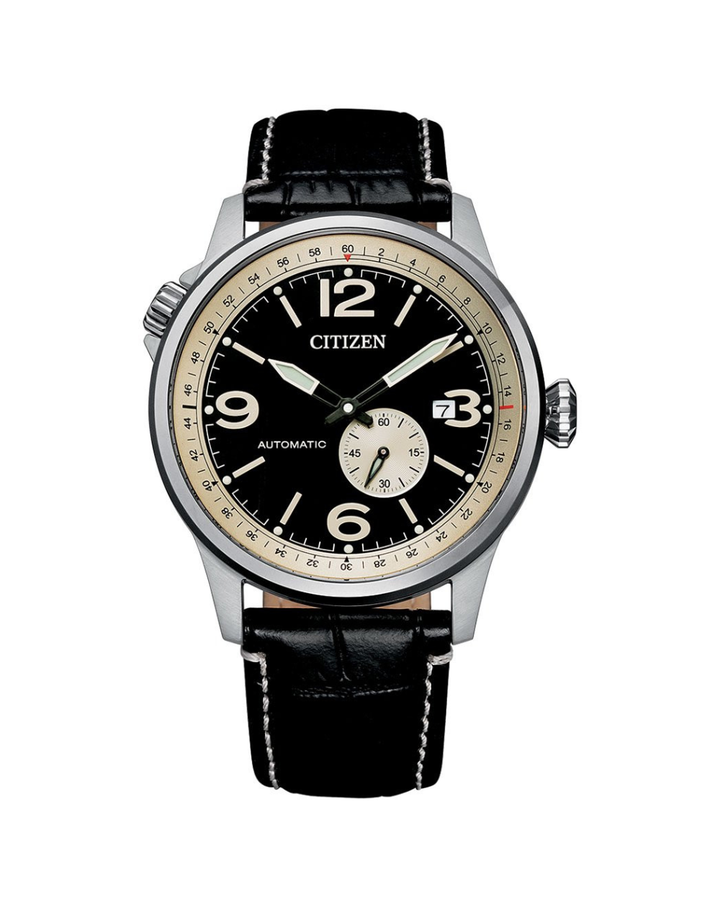 Citizen Mechanical Leather Strap Automatic Watch - NJ0140-17E