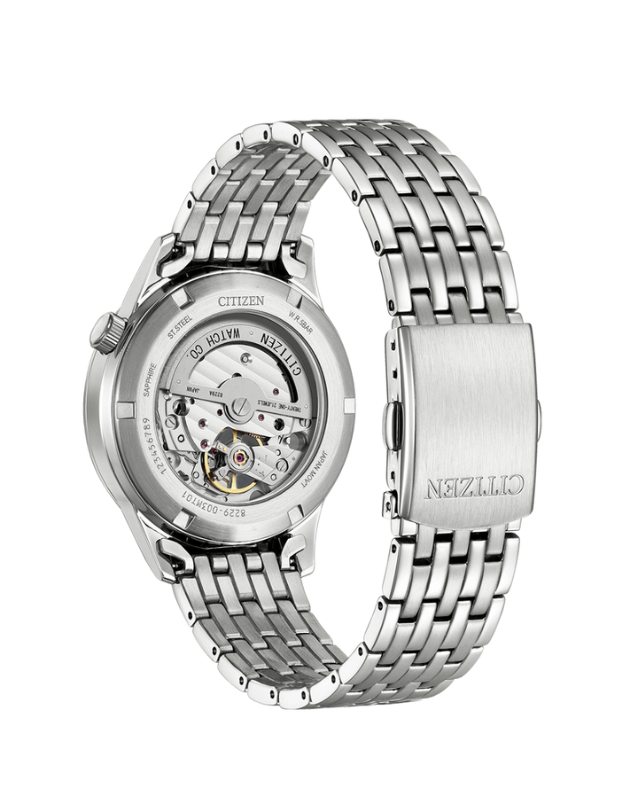 Citizen Open Heart Blue Dial Automatic Gents Watch - NH9130-84L