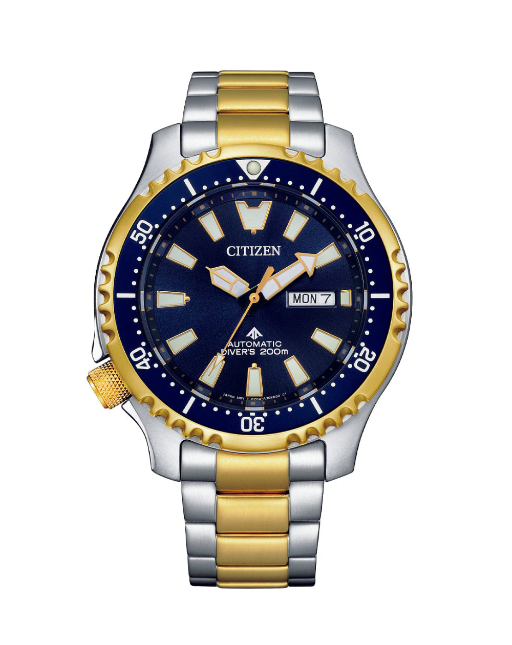 Citizen Promaster Blue Dial Two Tone Automatic Men's Watch - NY0154-51L