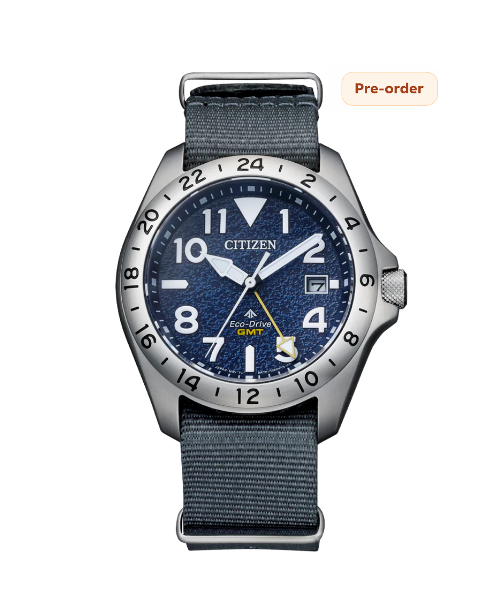 Citizen Promaster Land GMT Blue Dial Eco Drive Mens Watch - BJ7150-09L