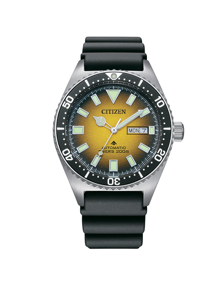 Citizen Promaster Yellow Dial Automatic Mens Watch - NY0120-01X
