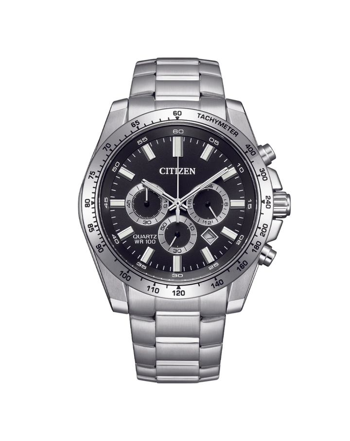 Citizen Sports Chronograph Quartz Black Dial Men's Watch - AN8230-59E