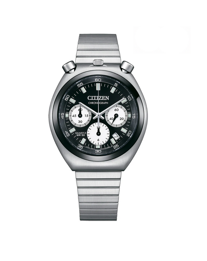 Citizen Tsuno Bullhead Black Dial Mens Chronograph Watch - AN3660-81E
