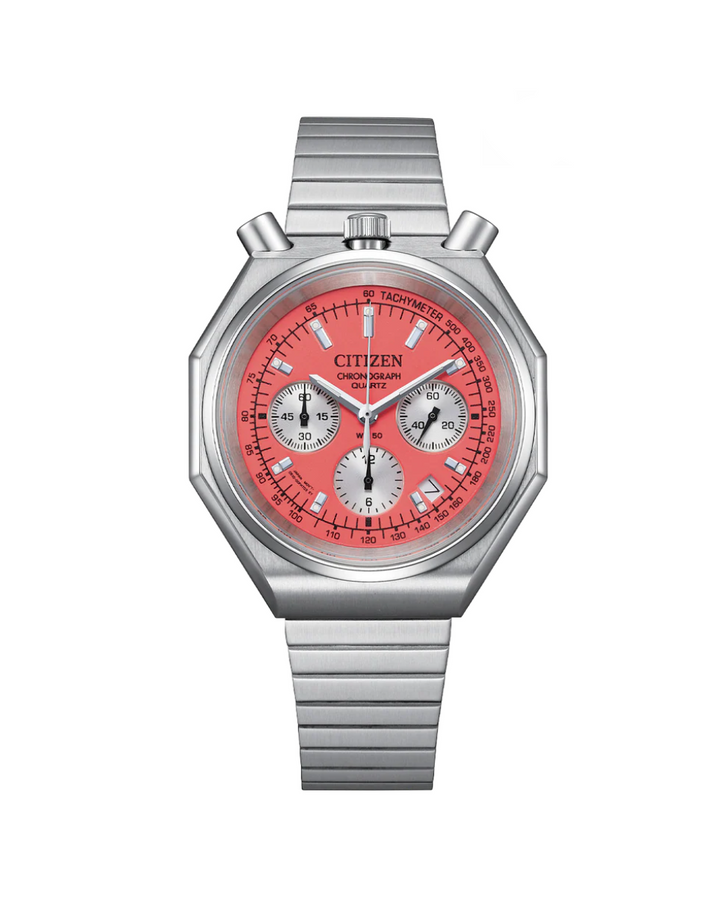 Citizen Tsuno Bullhead Red Dial Unisex Chronograph Watch - AN3700-89Z