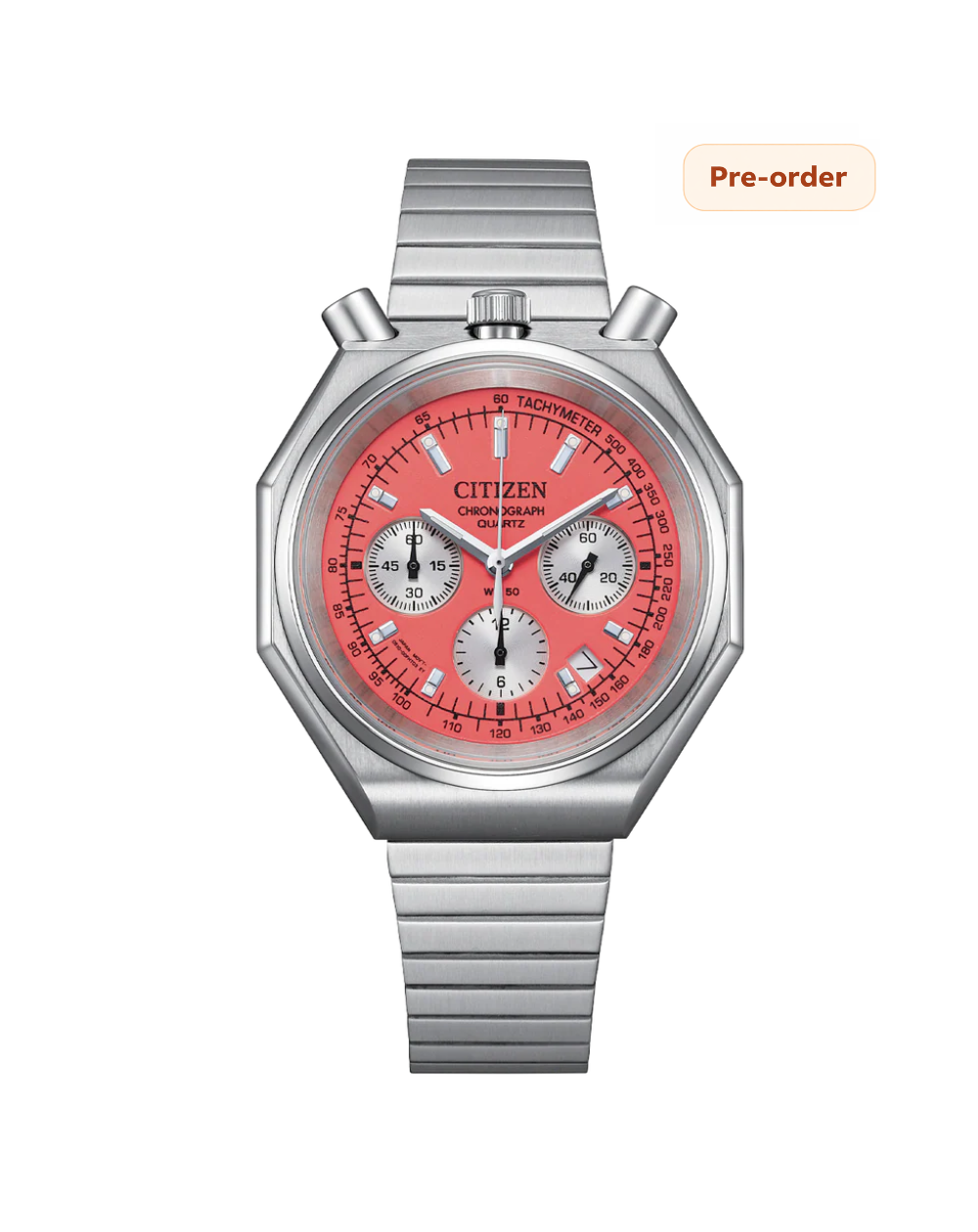 Citizen Tsuno Bullhead Red Dial Unisex Chronograph Watch - AN3700-89Z