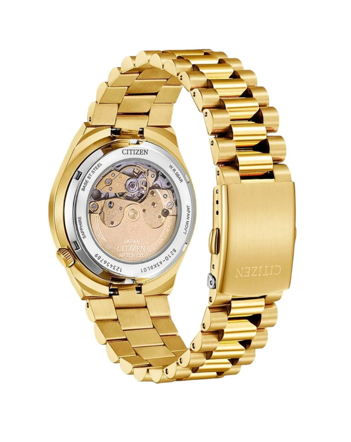 Citizen Tsuyosa Automatic Gold Tone Red Dial Watch - NJ0153-82X