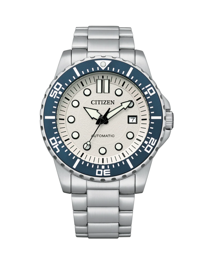 Citizen Urban White/Blue Automatic Mens Watch - NJ0171-81A