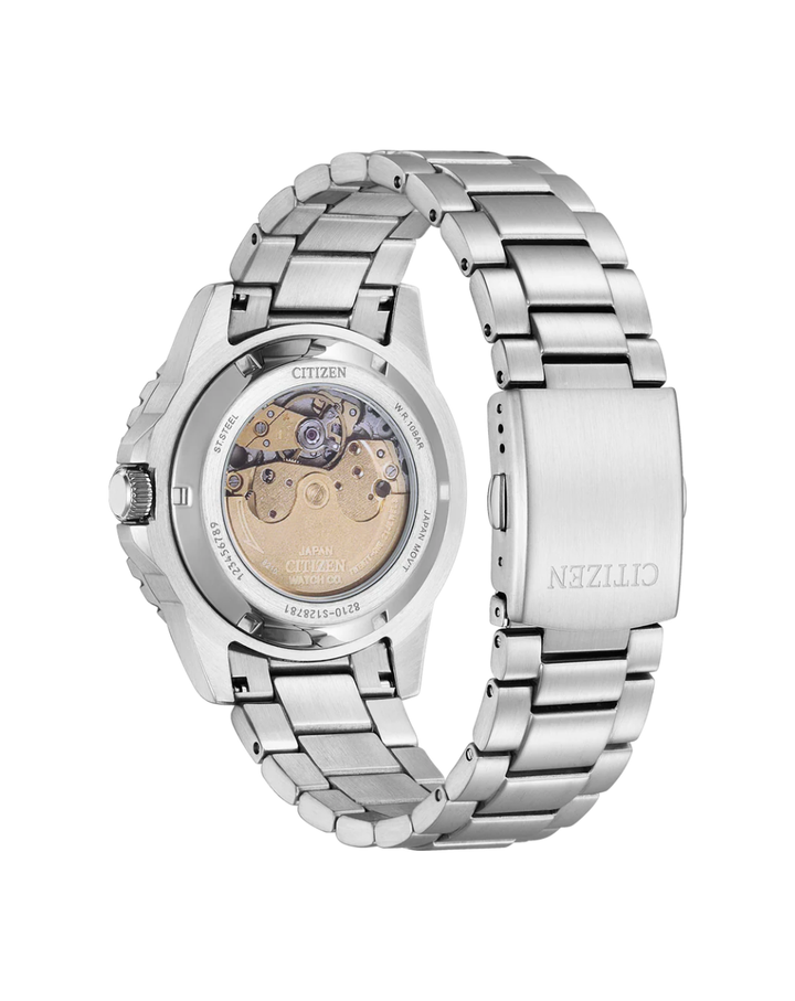 Citizen Urban White/Blue Automatic Mens Watch - NJ0171-81A