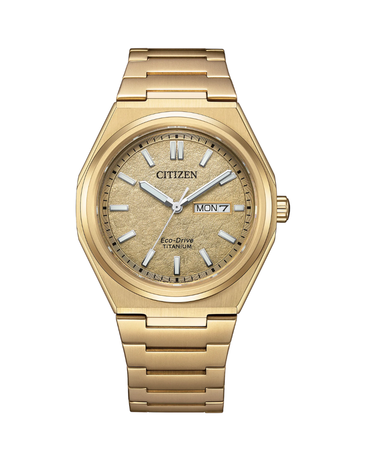 Citizen Zenshin Limited Edition Gold Eco Drive Watch - AW0132-55P