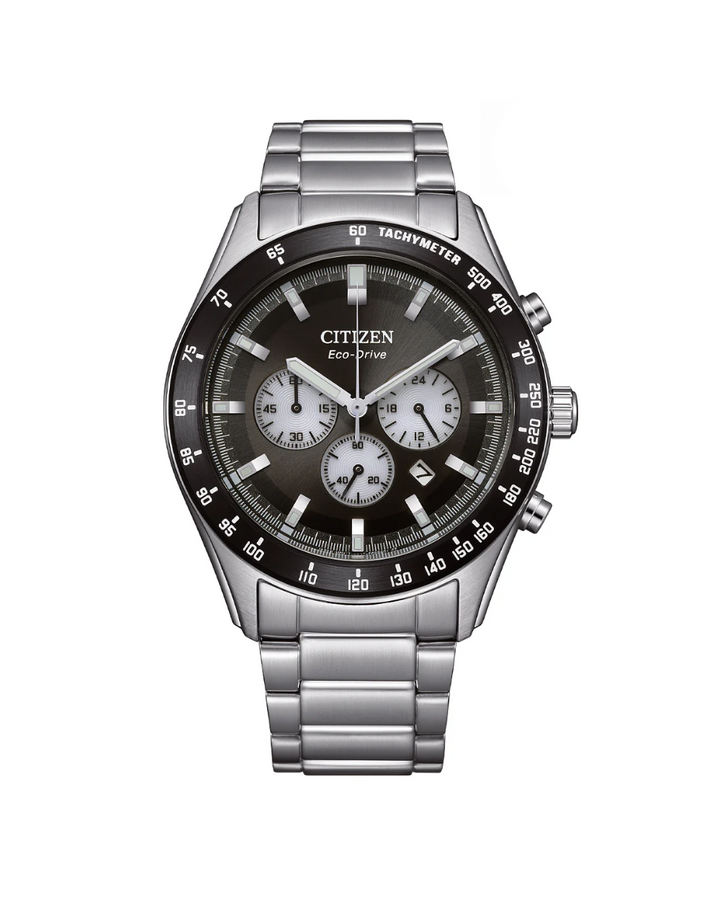 Citizen Chronograph Black Dial Eco Drive Men's Watch - CA4674-58E