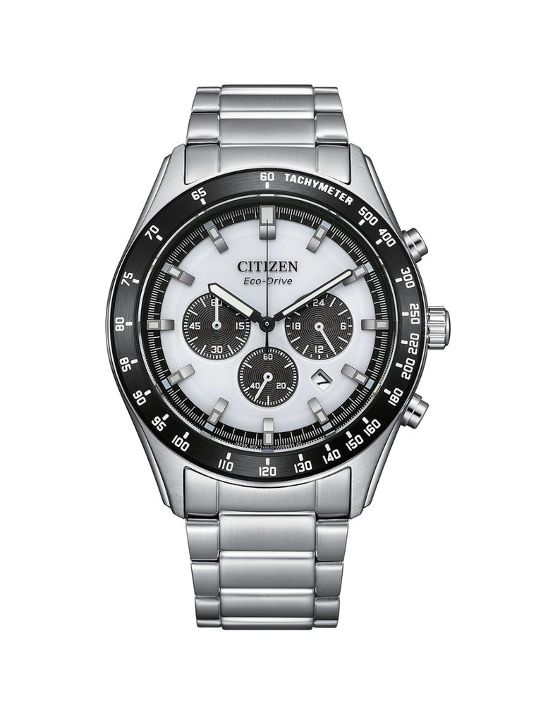 Citizen Chronograph Panda Dial Eco-Drive Men's Watch - CA4674-58A ...