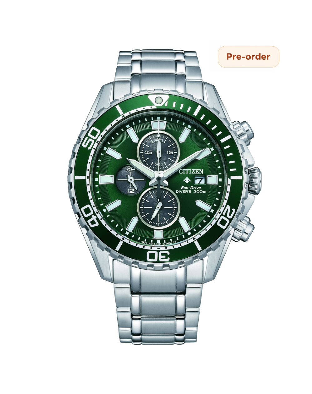 Citizen Eco-Drive Diver Emerald Men's Watch - CA0820-50X
