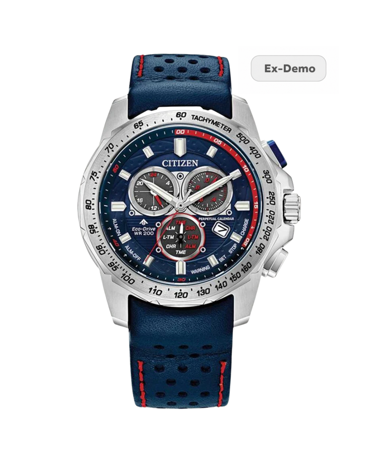 Citizen Eco Drive Promaster Chronograph Leather Mens Watch - BL5571-09L