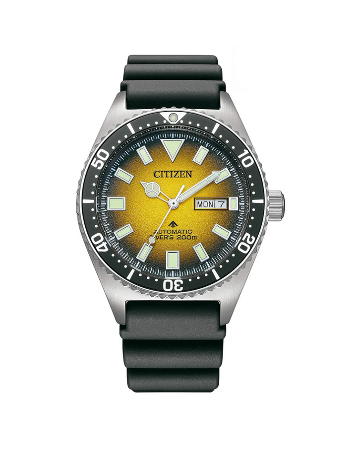 Citizen Promaster Yellow Dial Automatic Mens Watch - NY0120-01X