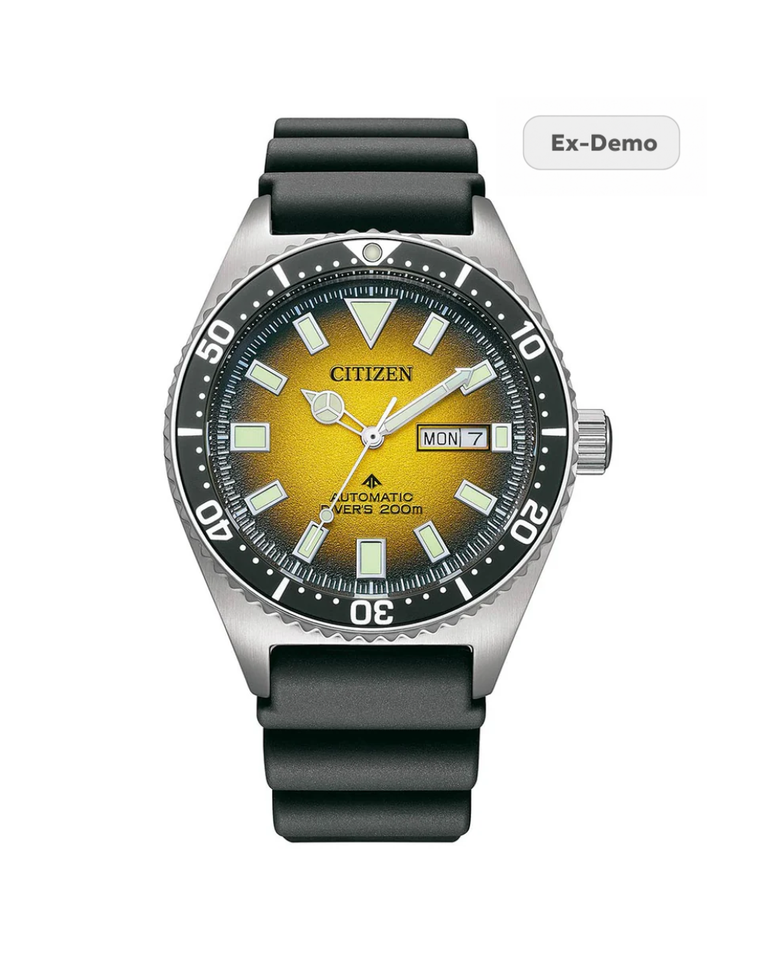 Citizen Promaster Yellow Dial Automatic Mens Watch - NY0120-01X