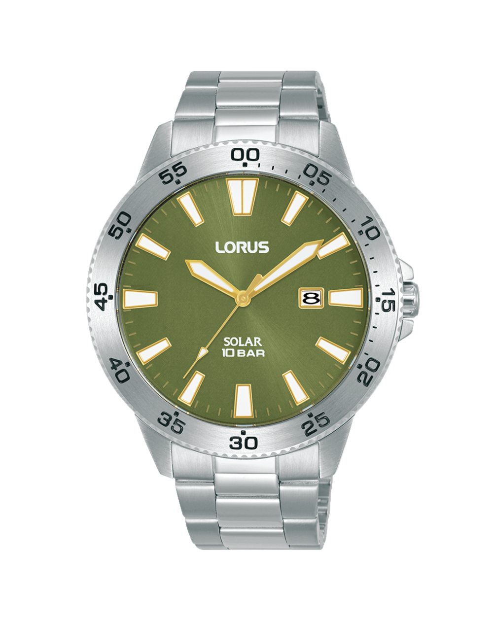 Lorus Sports Green Dial Solar Men's Watch - RX343AX-9
