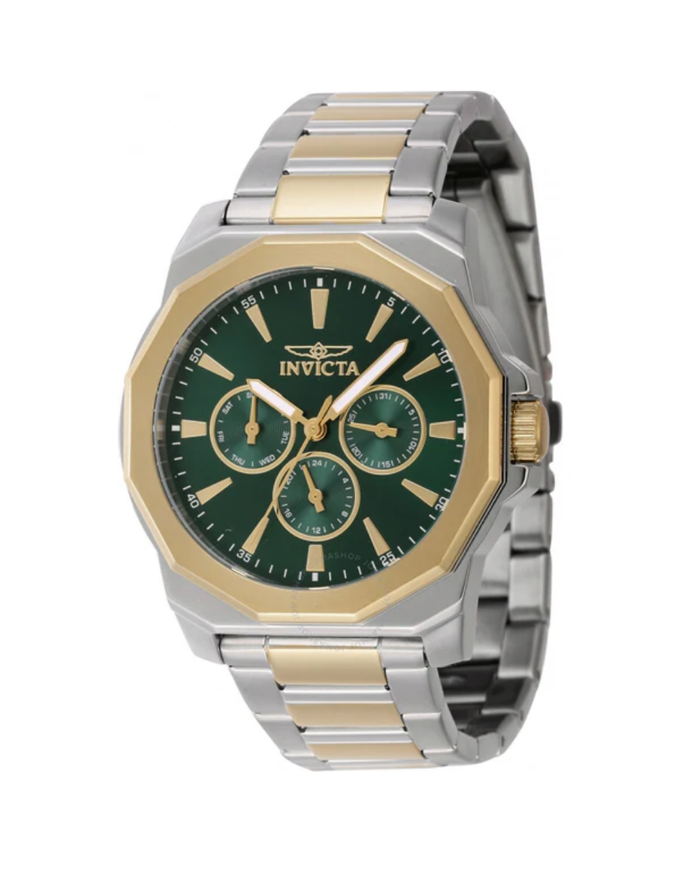 Invicta Speedway Green Dial Duo Tone Men's Watch - 46847