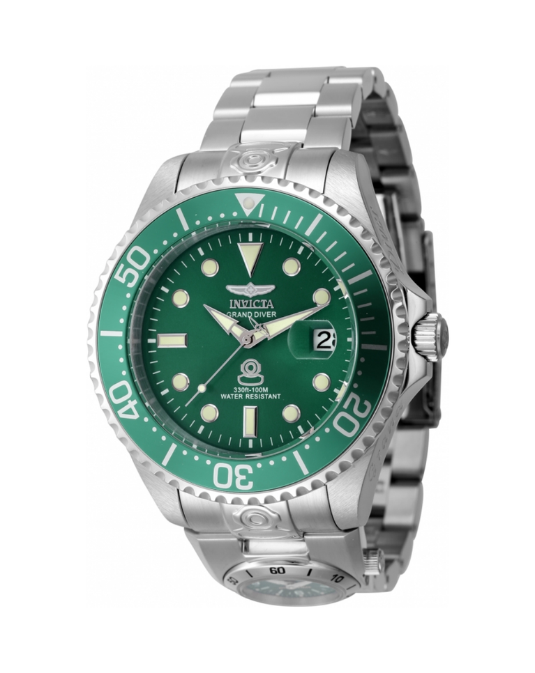 Invicta Emerald Green Pro Diver Dual Time Automatic Men's Watch - 45811