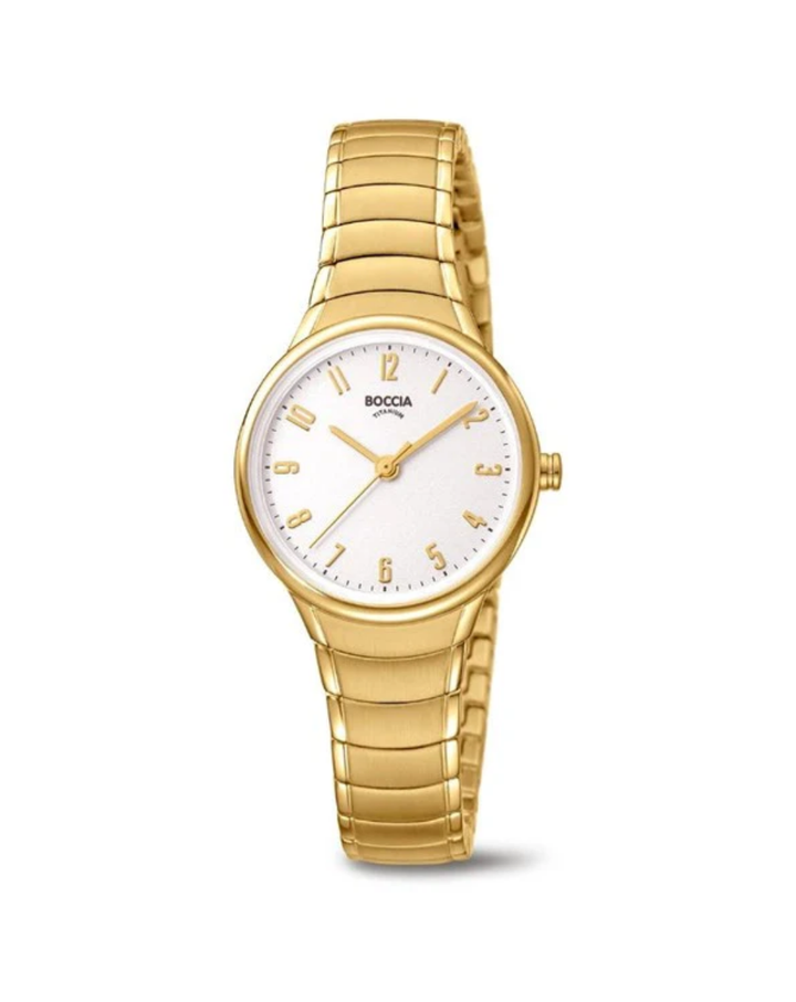 Boccia Titanium Gold Ladies Quartz Watch - 3319-03